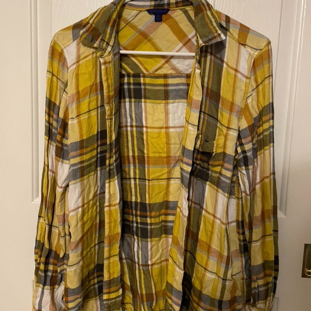 Yellow and Gray Flannel